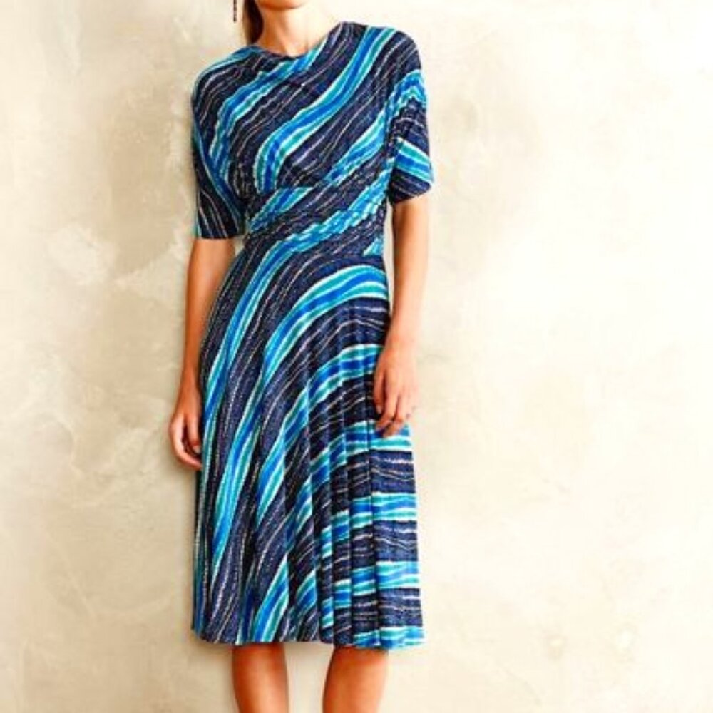 Plenty by Tracy Reese Blue Wintertide Dress (from Anthropology) | XS |